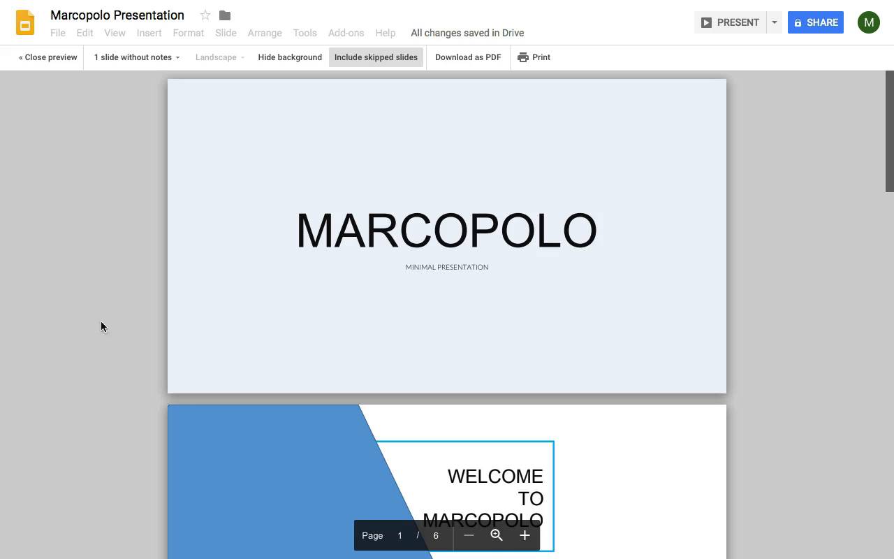 print 6 slides per page on mac for google doc